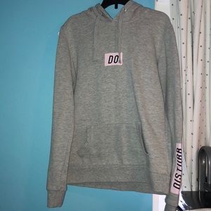 A Grey Hoodie with “Do Not Disturb”